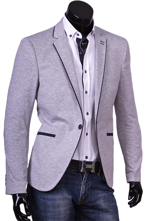 Пиджак Alcino приталенный цвет серый однотонный купить в Москве недорого