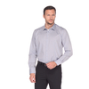 Серая приталенная мужская рубашка Venturo 500-44