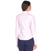 Яркая приталенная рубашка розового цвета с двойным воротником
