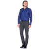 Синяя приталенная мужская рубашка Venturo 8049-03