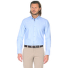Голубая приталенная мужская рубашка Venturo 6001-02
