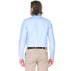 Голубая приталенная мужская рубашка Venturo 6001-02