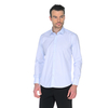 Голубая приталенная мужская рубашка Venturo 4001-15