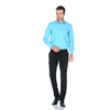Бирюзовая приталенная мужская рубашка Venturo 4001-33