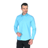 Бирюзовая приталенная мужская рубашка Venturo 4001-33
