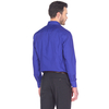 Темно-синяя приталенная мужская рубашка Louis Fabel 4018-19
