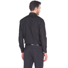 Черная приталенная мужская рубашка Louis Fabel 1117-17