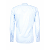 Голубая приталенная мужская рубашка Poggino 5005-77-2